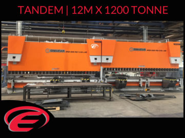Tandem Pressbrake - UK and Ireland - ENgineering MAchinery - Ermaksan Brake Press - two 6metre 600tonne pressbrakes