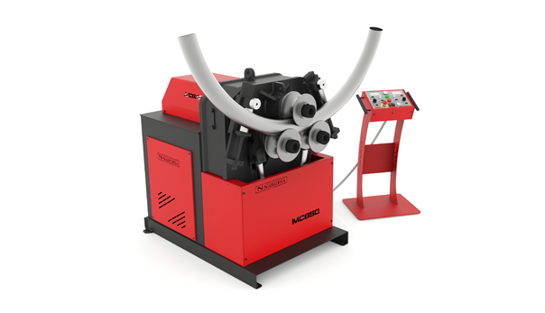 Section and pipe bending outlet machine